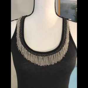 Ki Line shiny embellished top. S